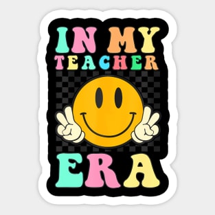 In My Teacher Era Retro Back To School Teacher Student Sticker